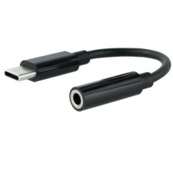 Conversor USB Tipo-C Nanocable 10.24.1205- USB Tipo-C Macho - Jack 3.5 Hembra