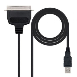 Cable Conversor impresora Nanocable 10.03.0001- USB Macho - CN36 Macho- 1.5m- Negro