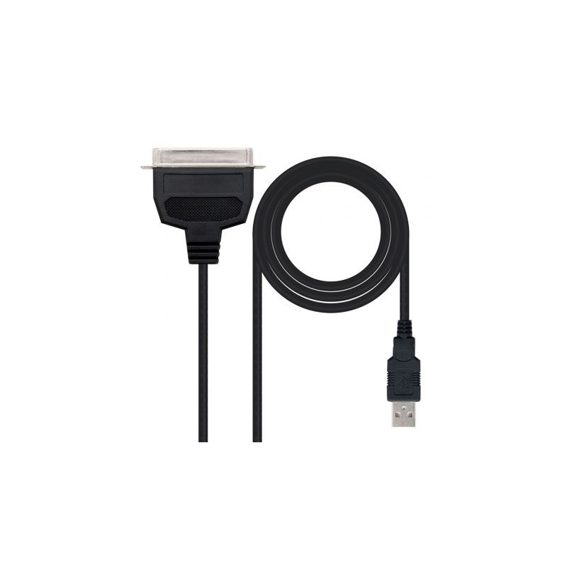 Cable Conversor impresora Nanocable 10.03.0001- USB Macho - CN36 Macho- 1.5m- Negro
