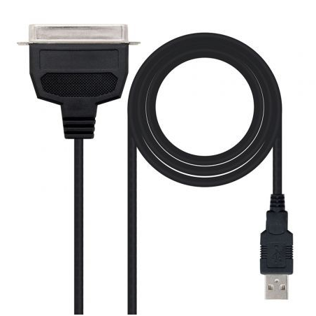 Cable Conversor impresora Nanocable 10.03.0001- USB Macho - CN36 Macho- 1.5m- Negro