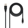 Cable USB 2.0 Nanocable 10.01.0400- USB Macho - MiniUSB Macho- 50cm- Negro