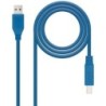 Cable USB 3.0 Impresora Nanocable 10.01.0802-BL- USB Tipo-B Macho - USB Macho- 2m- Azul