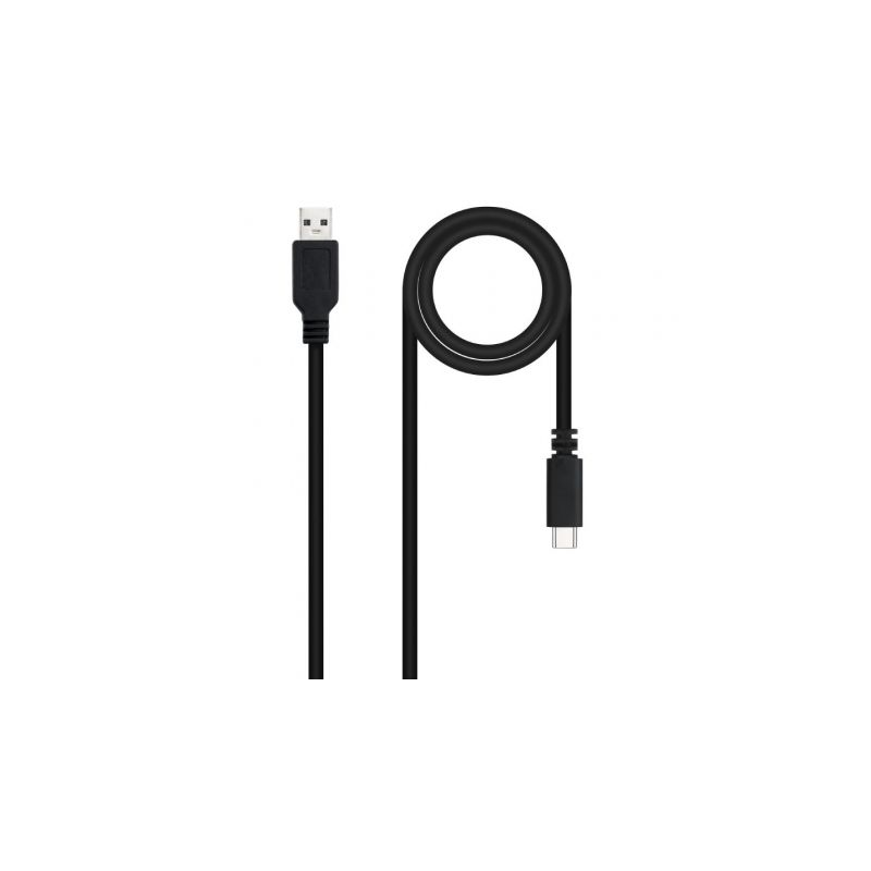 Cable USB 2.0 Nanocable 10.01.2101-L150- USB Tipo-C Macho - USB Macho- 1.5m- Negro