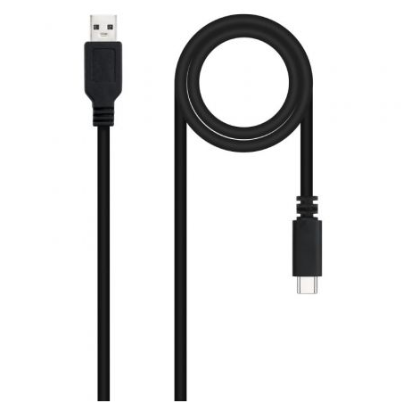 Cable USB 2.0 Nanocable 10.01.2101-L150- USB Tipo-C Macho - USB Macho- 1.5m- Negro