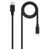Cable USB 2.0 Nanocable 10.01.2101-L150- USB Tipo-C Macho - USB Macho- 1.5m- Negro