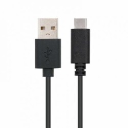 Cable USB 2.0 Nanocable 10.01.2102- USB Tipo-C Macho - USB Macho- 2m- Negro