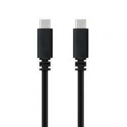Cable USB 2.0 Tipo-C Nanocable 10.01.2301-L150- USB Tipo-C Macho - USB Tipo-C Macho- 480Mbps- 1.5m- Negro