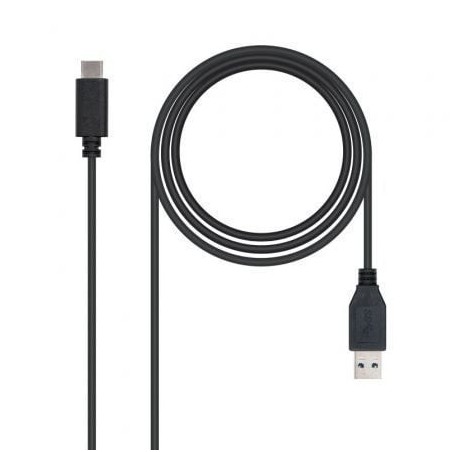 Cable USB 3.1 Nanocable 10.01.4001- USB Tipo-C Macho - USB Macho- 1m- Negro