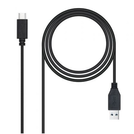 Cable USB 3.1 Tipo-C Nanocable 10.01.4002- USB Tipo-C Macho - USB Macho- 2m- Negro