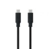 Cable USB 3.1 Tipo-C Nanocable 10.01.4102- USB Tipo-C Macho - USB Tipo-C Macho- 2m- Negro