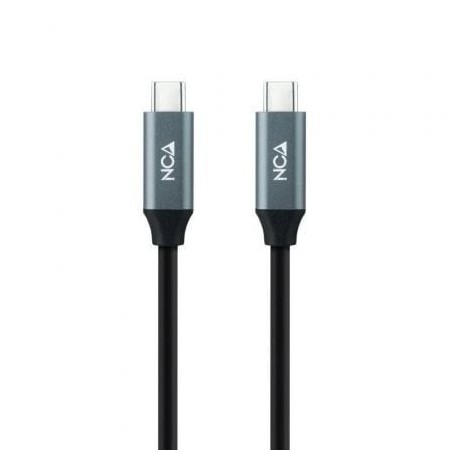 Cable USB 3.2 Tipo-C Nanocable 10.01.4303- USB Tipo-C Macho - USB Tipo-C Macho- 3m- Gris y Negro
