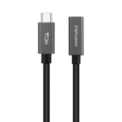 Cable Alargador USB 3.2 Nanocable 10.01.4400- USB Tipo-C Macho - USB Tipo-C Hembra- 50cm- Negro