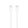 Cable USB 2.0 Tipo-C Nanocable 10.01.6002-CO- USB Tipo-C Macho - USB Tipo-C Macho- Hasta 60W- 480Mbps- 2m- Blanco