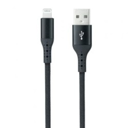 Cable USB 2.0 Lightning Nanocable 10.10.0401-COBK- USB Macho - Lightning Macho- 1m- Negro