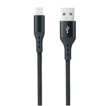 Cable USB 2.0 Lightning Nanocable 10.10.0401-COBK- USB Macho - Lightning Macho- 1m- Negro