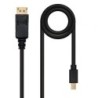 Cable Mini DisplayPort Nanocable 10.15.2402- Mini DisplayPort Macho - DisplayPort Macho- 2m- Negro