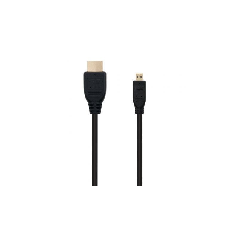 Cable Micro HDMI Nanocable 10.15.3502- HDMI Macho - Micro HDMI Macho- 1.8m- Negro