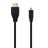 Cable Micro HDMI Nanocable 10.15.3502- HDMI Macho - Micro HDMI Macho- 1.8m- Negro