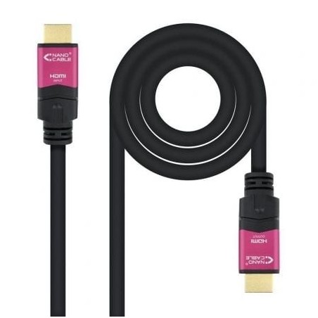 Cable HDMI 2.0 4K Nanocable 10.15.3720- HDMI Macho - HDMI Macho- 20m- Negro