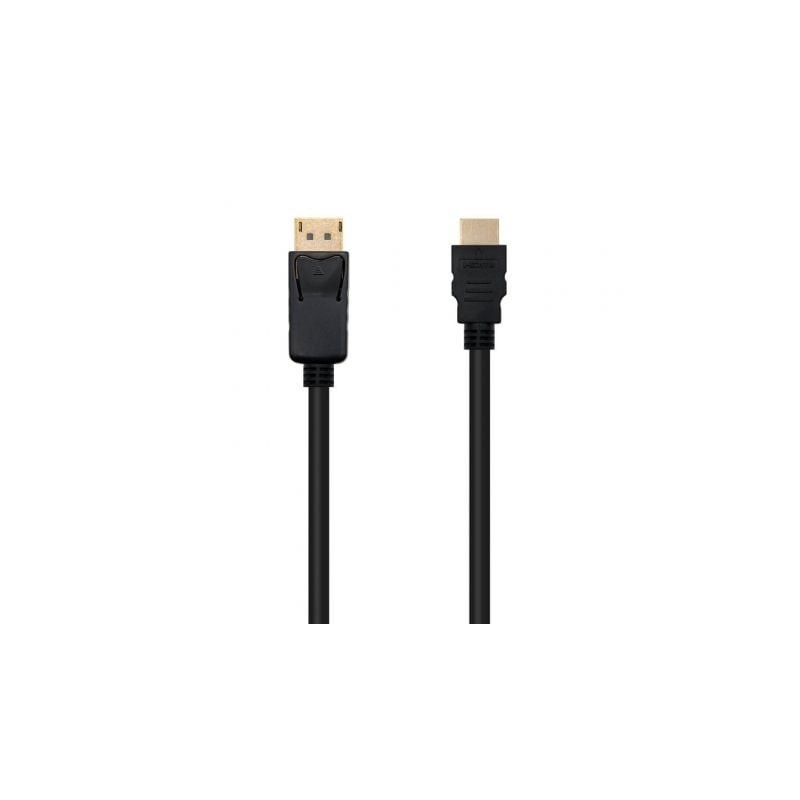Cable Conversor Nanocable 10.15.4301-L150- Displayport Macho - HDMI Macho- 1.5m- Negro