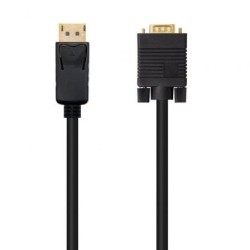 Cable Conversor Nanocable 10.15.4401- DisplayPort Macho - VGA Macho- 1m- Negro