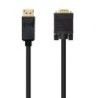 Cable Conversor Nanocable 10.15.4401- DisplayPort Macho - VGA Macho- 1m- Negro