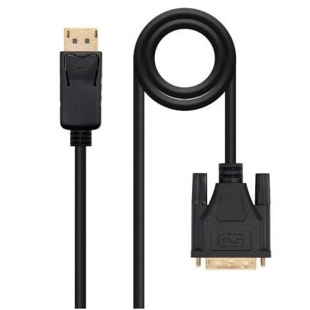 Cable Conversor Nanocable 10.15.4502- DisplayPort Macho - DVI Macho- 2m- Negro