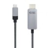 Cable Conversor Nanocable 10.15.5102- USB Tipo-C Macho - HDMI Macho- 1.8m- Negro