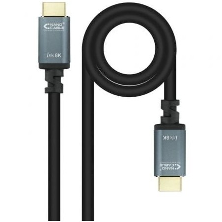 Cable HDMI 2.1 IRIS 8K Nanocable 10.15.8005- HDMI Macho - HDMI Macho- 5m- Negro