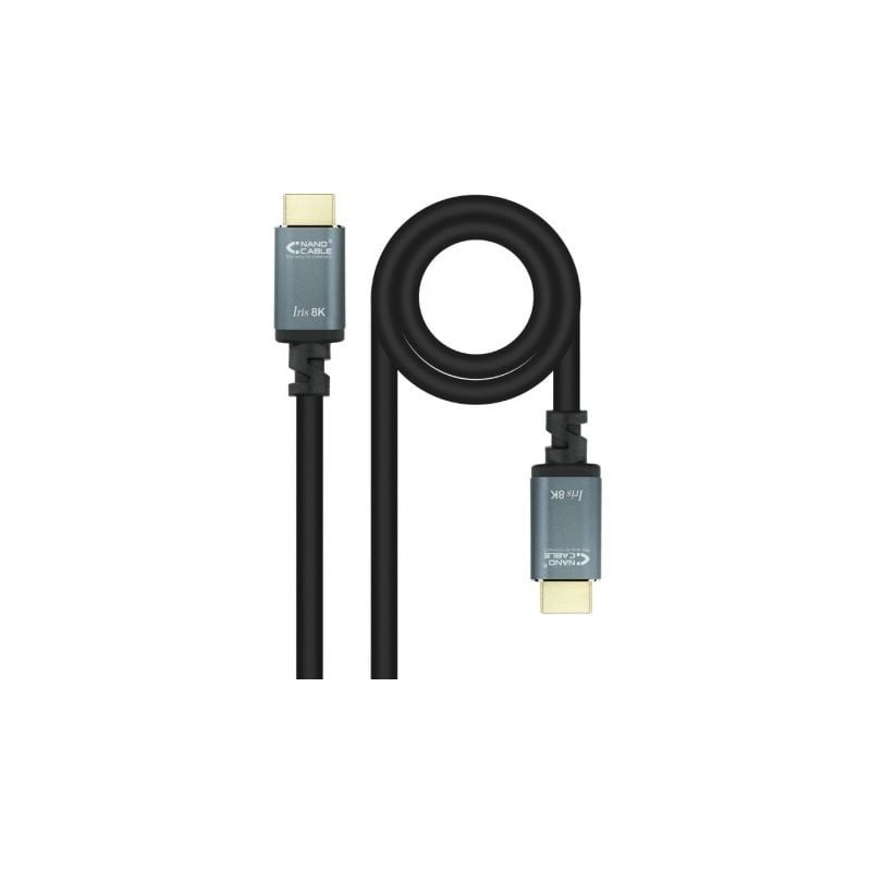 Cable HDMI 2.1 IRIS 8K Nanocable 10.15.8010- HDMI Macho - HDMI Macho- 10m- Negro