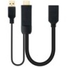 Cable Conversor Nanocable 10.16.0205- HDMI Macho - DisplayPort Hembra- 20cm- Negro