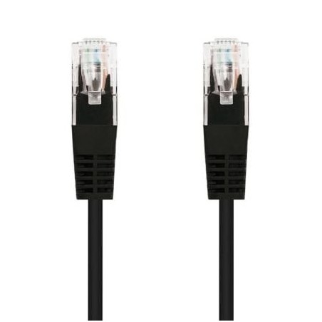 Cable de Red RJ45 UTP Nanocable 10.20.0100-BK Cat.5e- 50cm- Negro