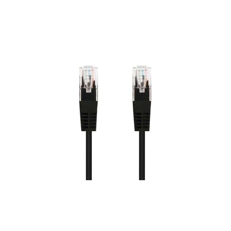 Cable de Red RJ45 UTP Nanocable 10.20.0102-BK Cat.5e- 2m- Negro
