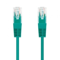 Cable de Red RJ45 UTP Nanocable 10.20.0400-L25-GR Cat.6- 25cm- Verde