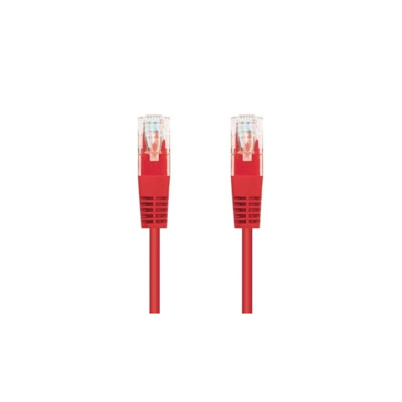 Cable de Red RJ45 UTP Nanocable 10.20.0400-L25-R Cat.6- 25cm- Rojo