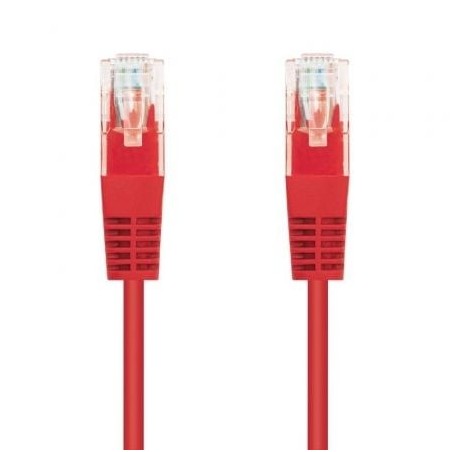 Cable de Red RJ45 UTP Nanocable 10.20.0400-L25-R Cat.6- 25cm- Rojo