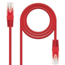 Cable de Red RJ45 UTP Nanocable 10.20.0400-L30 Cat.6- 30cm- Rojo