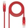 Cable de Red RJ45 UTP Nanocable 10.20.0400-L30 Cat.6- 30cm- Rojo