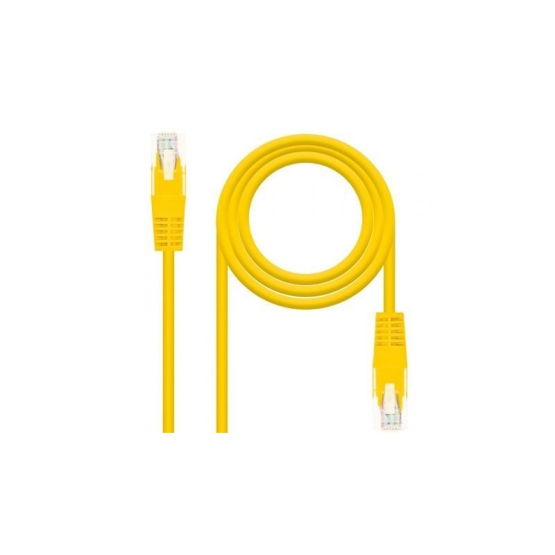 Cable de Red RJ45 UTP Nanocable 10.20.0400-L30 Cat.6- 30cm- Amarillo
