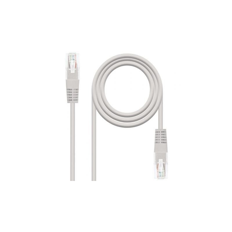 Cable de Red RJ45 UTP Nanocable 10.20.0401-L150 Cat.6A- 1.5m- Gris