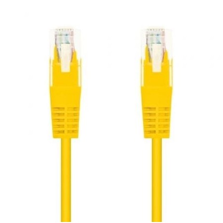 Cable de Red RJ45 AWG24 UTP Nanocable 10.20.0401-Y Cat.6- 1m- Amarillo
