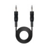 Cable Estéreo Nanocable 10.24.0103- Jack 3.5 Macho - Jack 3.5 Macho- 3m- Negro