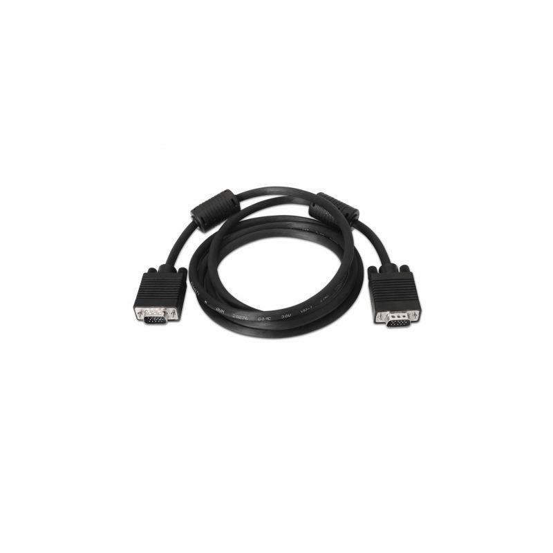 Cable SVGA Nanocable 10.15.0101- VGA Macho - VGA Macho- 1m- Negro