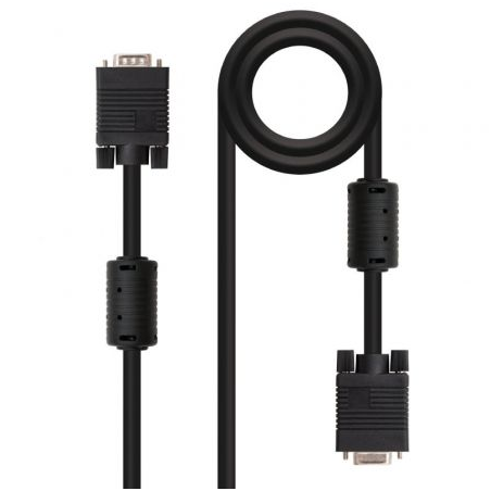 Cable Alargador VGA Nanocable 10.15.0202- VGA Macho - VGA Hembra- 1.8m