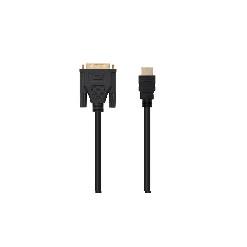 Cable HDMI Nanocable 10.15.0502- DVI Macho - HDMI Macho- 1.8m- Negro