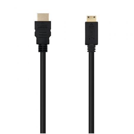 Cable HDMI Nanocable 10.15.0902- HDMI Macho - Mini HDMI Macho- 1.8m- Negro