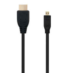 Cable Micro HDMI Nanocable 10.15.3501- HDMI Macho - Micro HDMI Macho- 0.8m- Negro