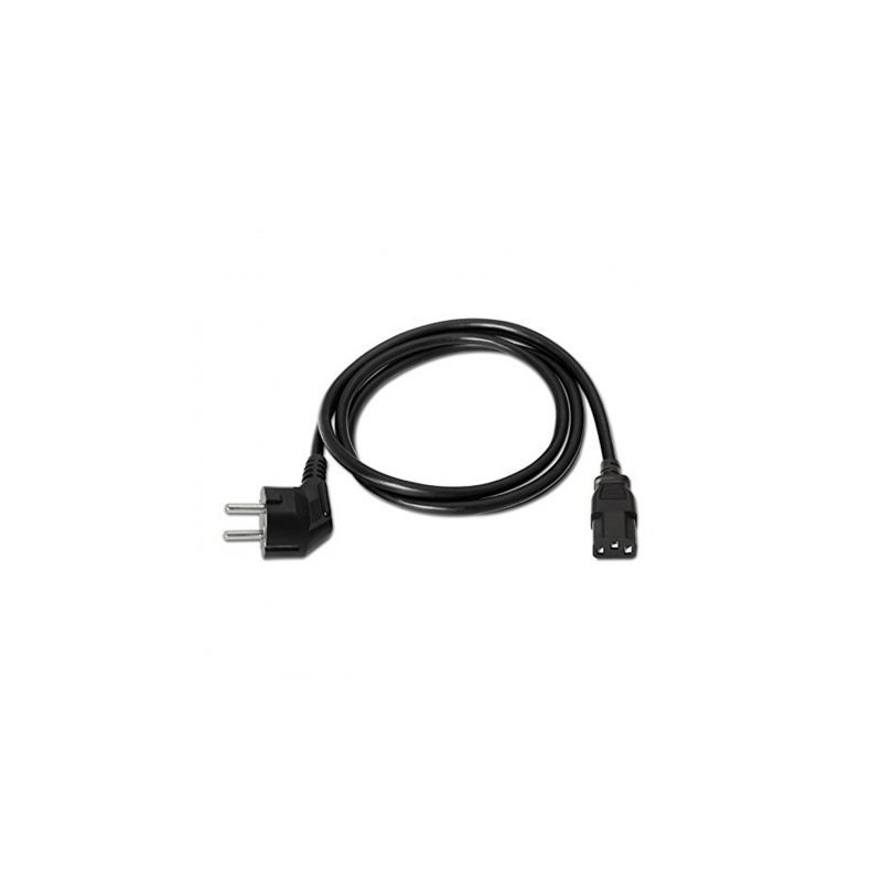 Cable Alimentación Nanocable 10.22.0102- Schuko Macho - C13 Hembra- 1.5m- Negro