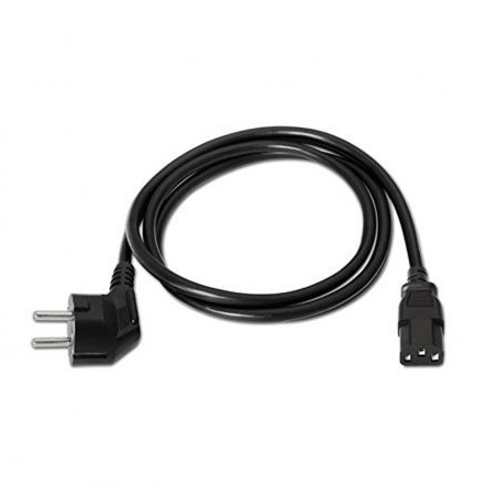 Cable Alimentación Nanocable 10.22.0102- Schuko Macho - C13 Hembra- 1.5m- Negro