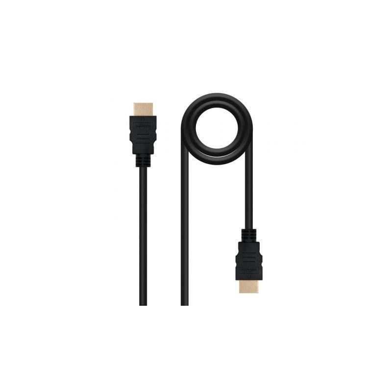 Cable HDMI 1.4 Nanocable 10.15.1700- HDMI Macho - HDMI Macho- 1m- Negro